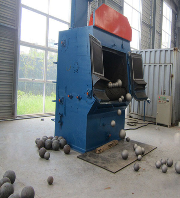 實心鐵球拋丸除銹機使用現(xiàn)場