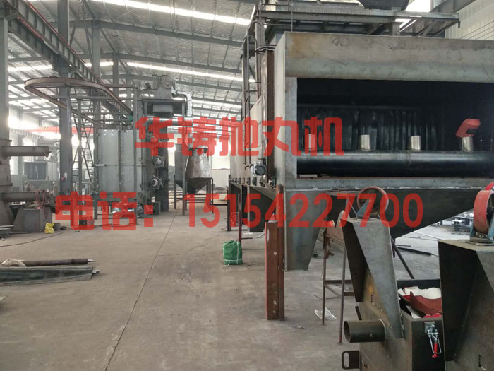 關注拋丸機價格及質量，設備生產現場圖