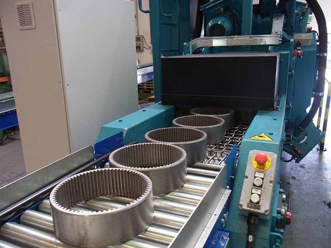 車輪拋丸機，輥道通過式清理設(shè)備