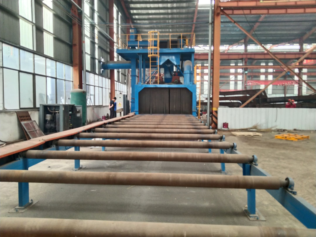 鋼結(jié)構(gòu)拋丸機圖四 鋼結(jié)構(gòu)拋丸機圖四